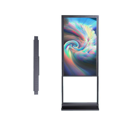 49インチ 室内広告 デジタル ビデオ シグネージ 床 立体 LCD ディスプレイ キオスク